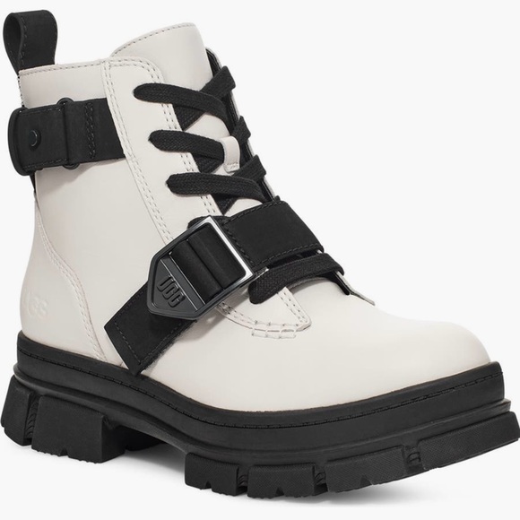 UGG Shoes - UGG Women's Black and White Combat Boots